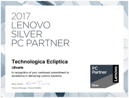 IĮ Technologica Ecliptica, valdanti parduotuvę ThinkShop.lt, yra Lenovo partneris