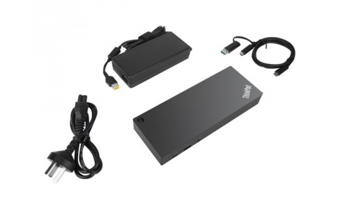 Lenovo ThinkPad Hybrid USB A/C Dock 2xDisplayPort 2xHDMI 2x3840x2160-60Hz 1Gbit LAN 1xUSB-C Front 5xUSB-A 2xUSB2.0 3xUSB3.0 (EU)